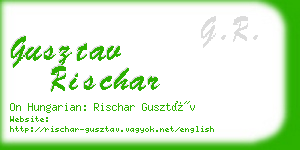 gusztav rischar business card